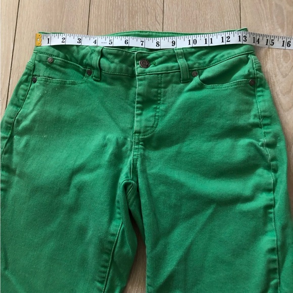 Talbots Curvy Ankle Pants in Green Size 4P - Picture 2 of 11